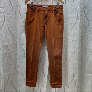 High-Rise Skinny Jeans in Rust